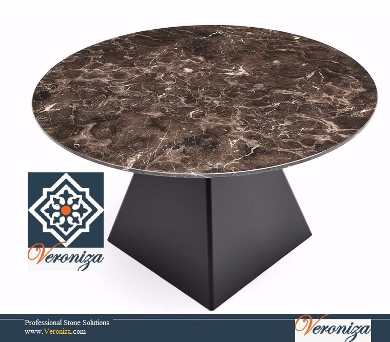 brown stone table